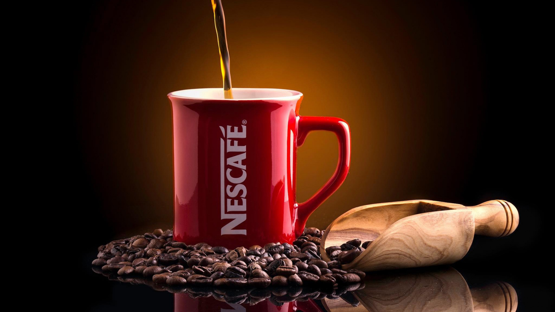 Обои кофе nescafe, кружка на рабочий стол