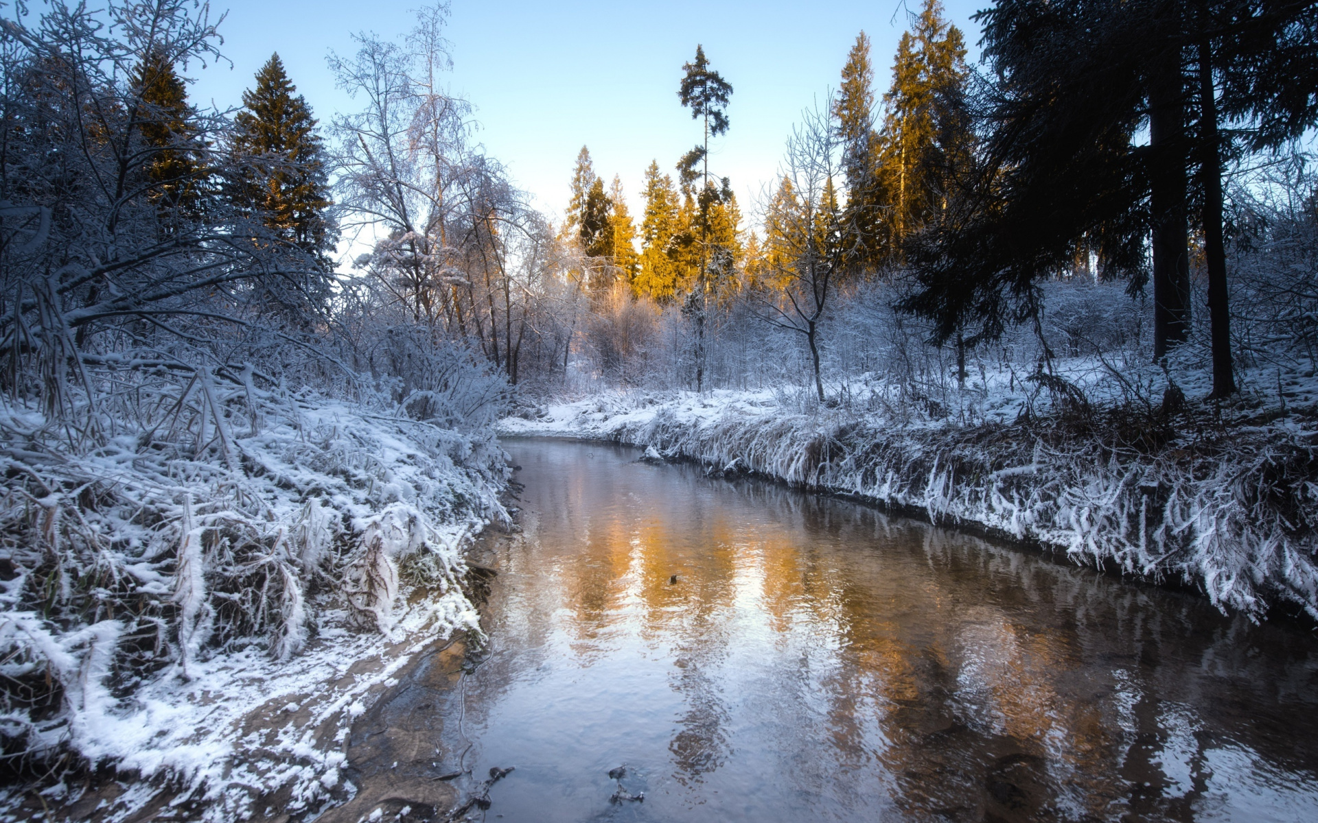 Река ай зима