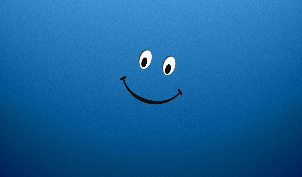 синий, улыбка, smile