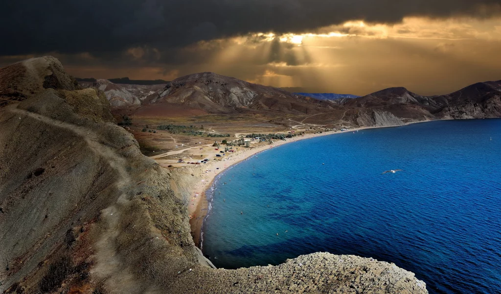 небо, море, ночь
