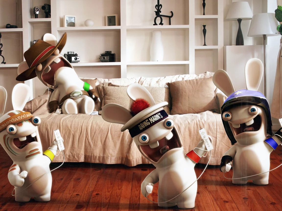игры, бешенство, кролик, gemes, raving rabbids, rabbids