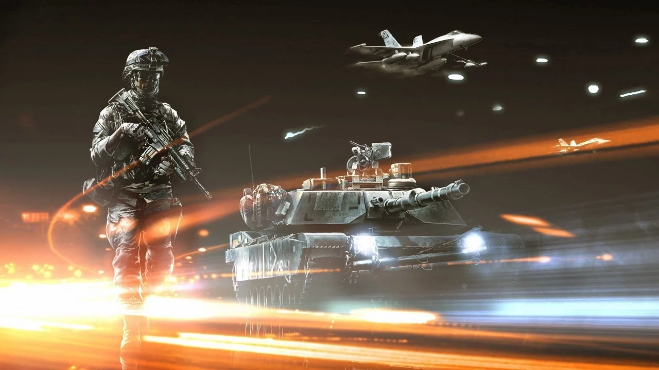 3, battlefield, огни