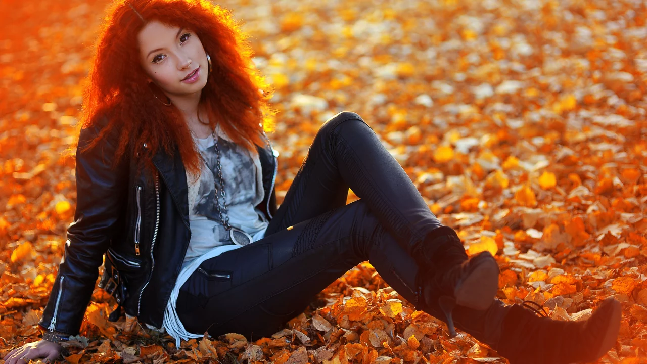 Gold, девушки, Autumn, девушка, Girl, красивая