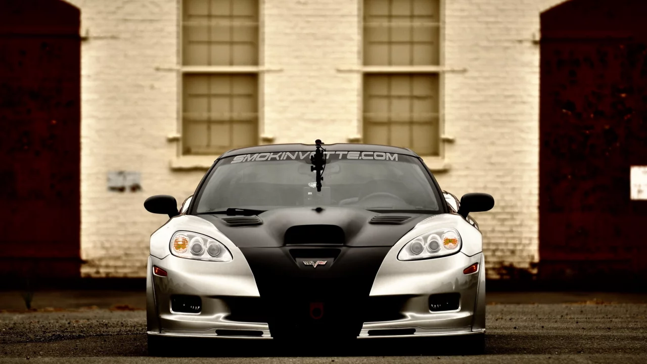 машины, thuning, corvette, car, авто, front, автомобили