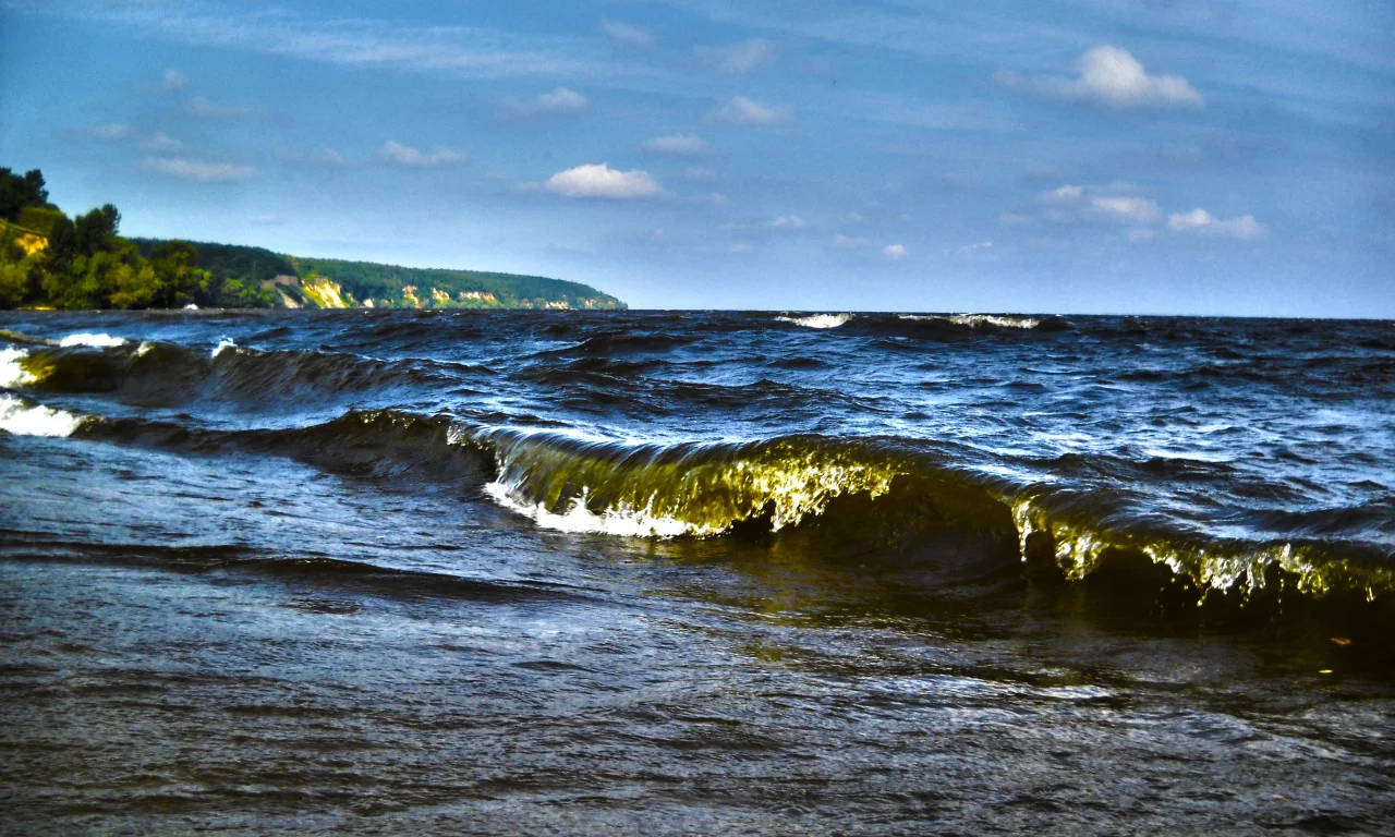 скалы, песок, пляж, море, солнце, шторм, горизонт, берег, облака, пейзаж, волны, Днепро, вода, hdr, горы