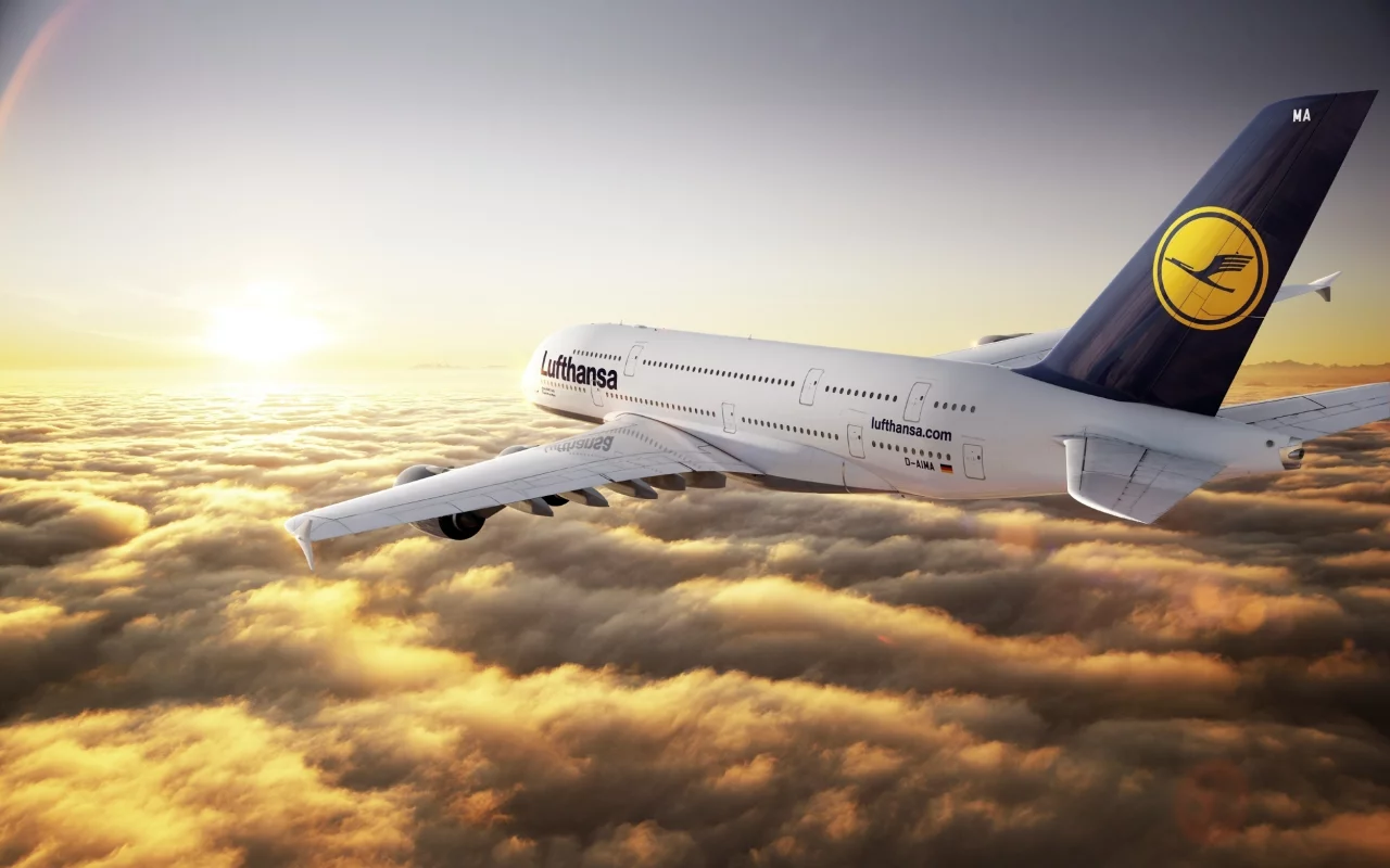 полёт, облака, A380, Airbus