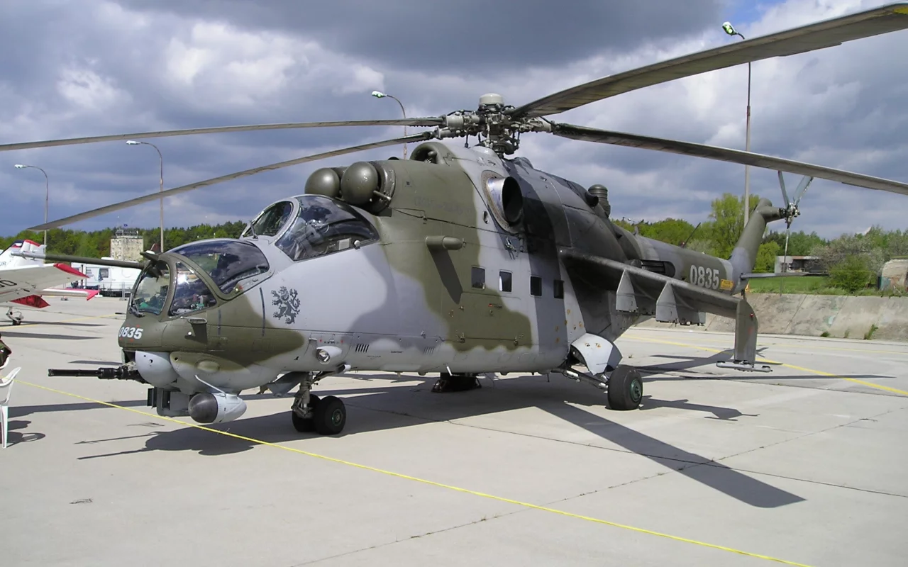 лопасти, вертолёт, Ми-24