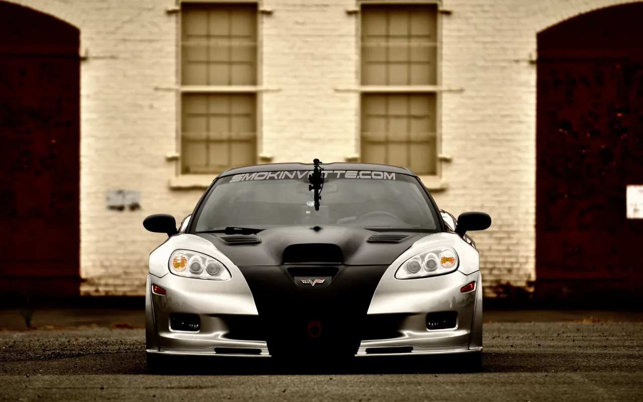машины, thuning, corvette, car, авто, front, автомобили