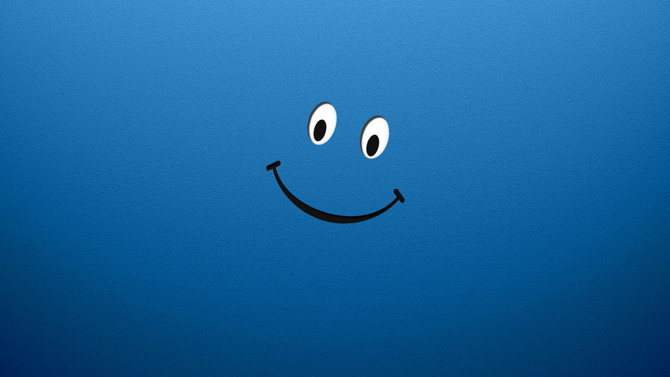 синий, улыбка, smile