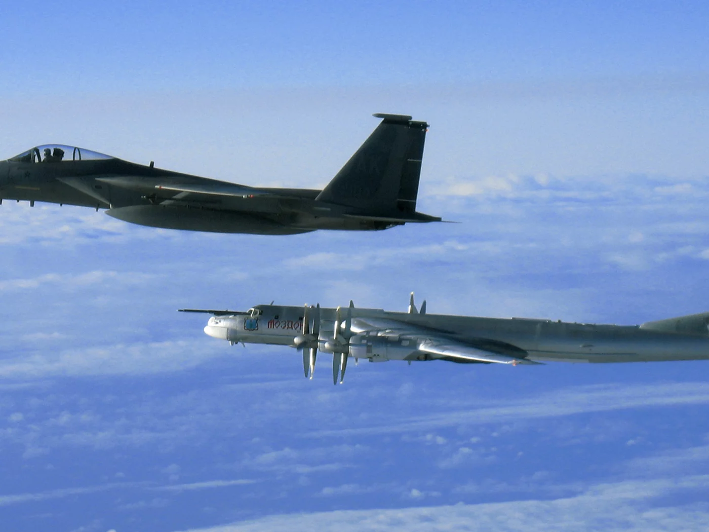 bear, ракетоносец, Ту-95, F-15