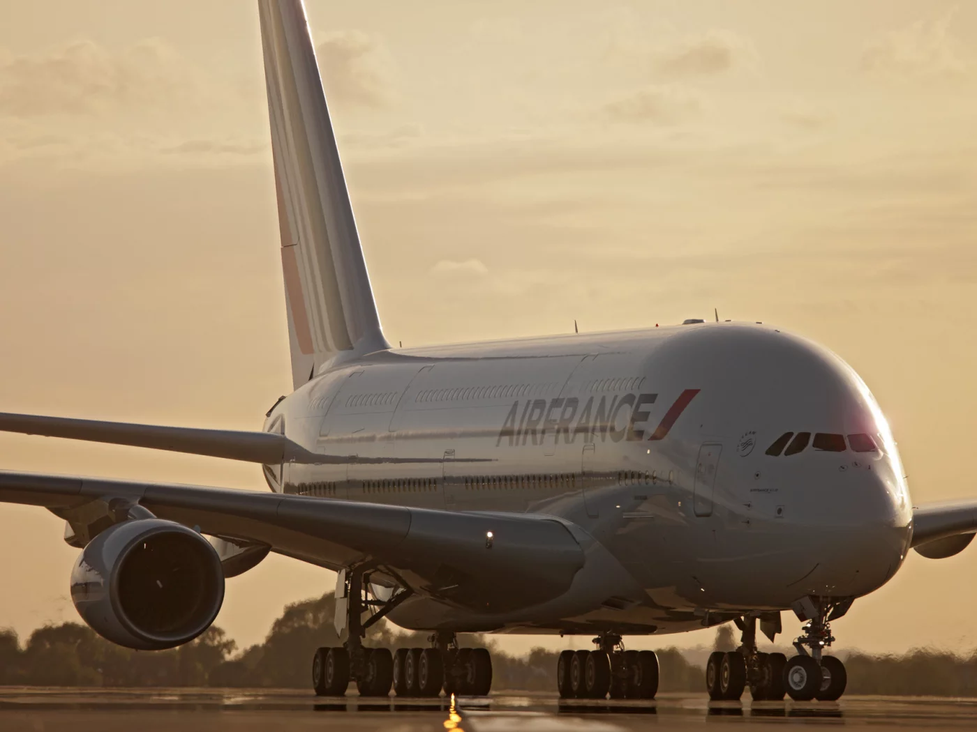 облака, Airbus, A380, гражданская авиация