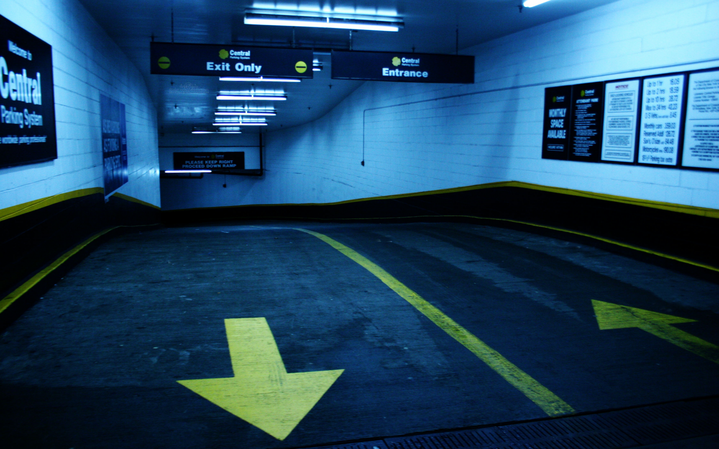 NYC, underground, blue