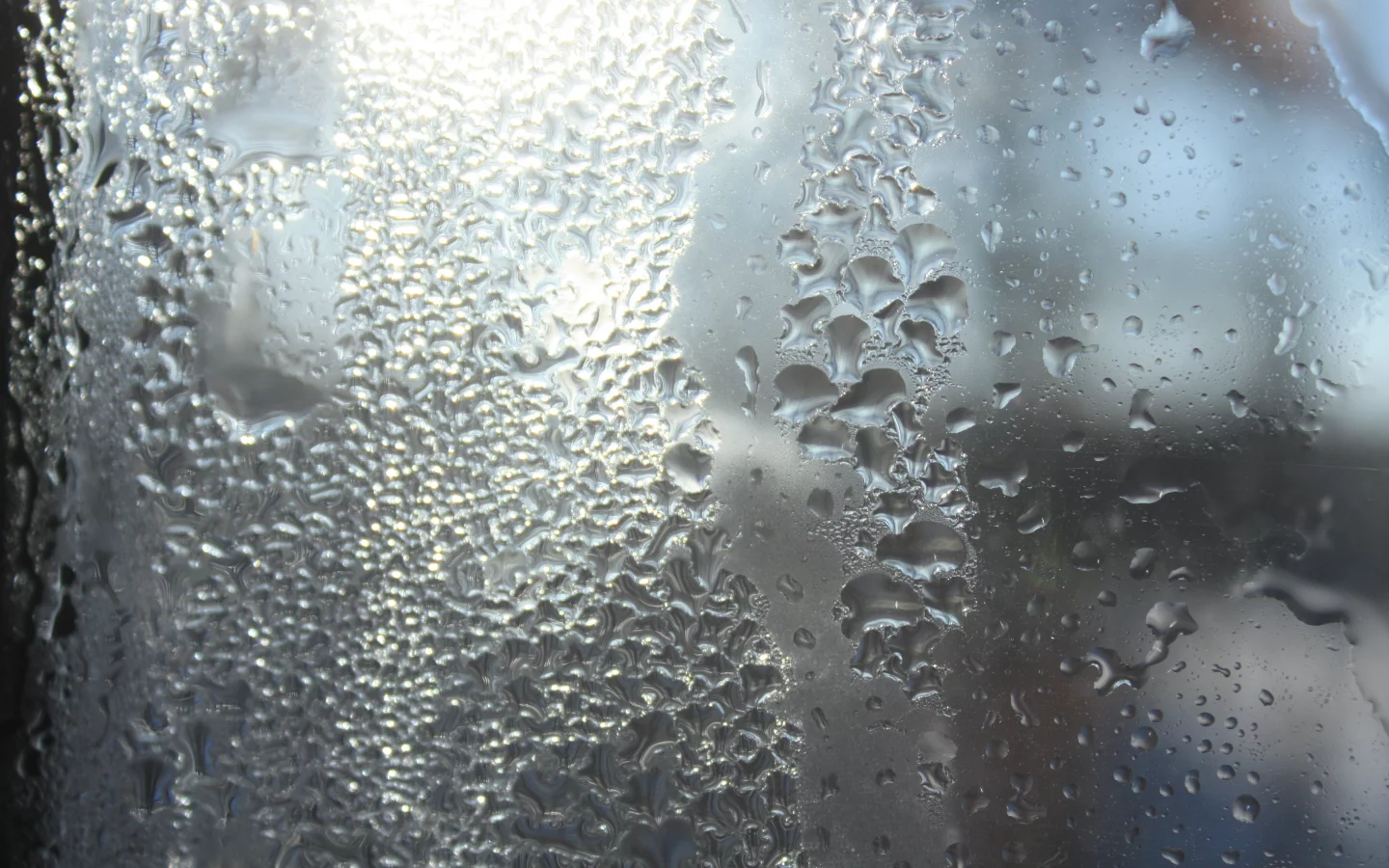 вода, туман, стекло
