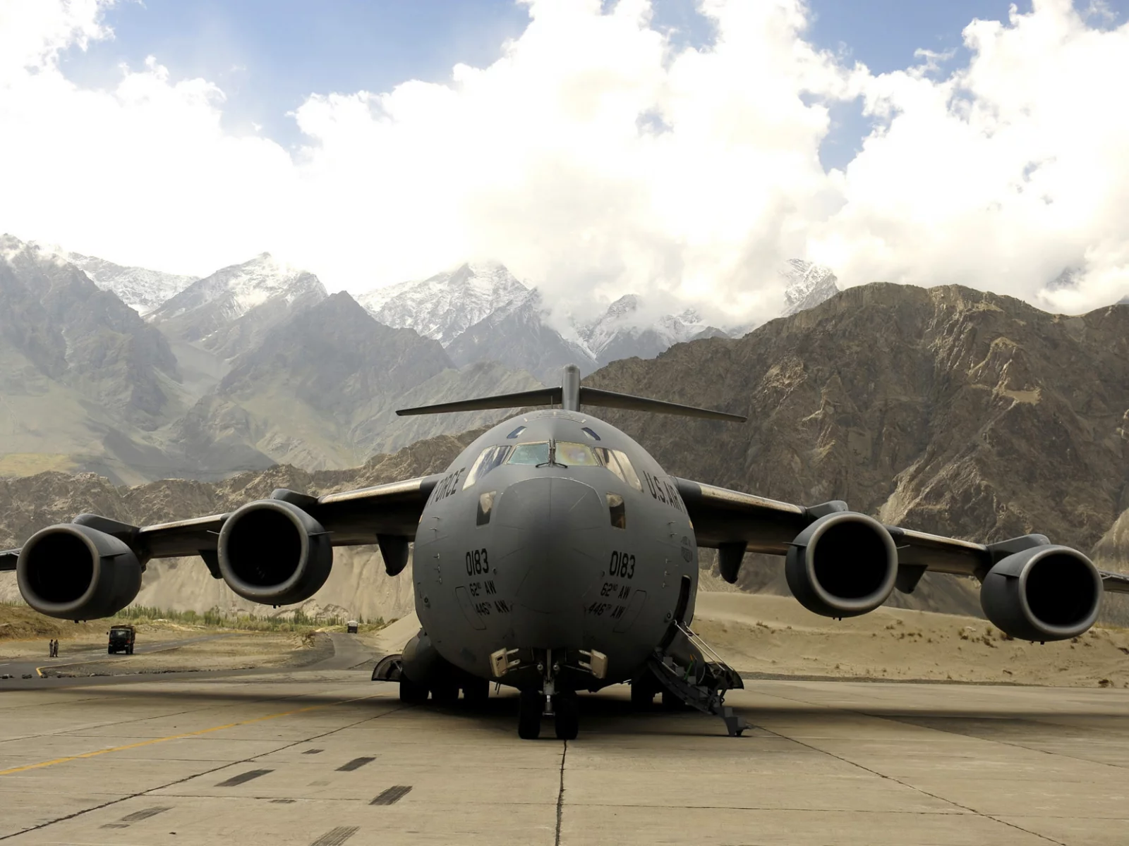 boeing, облака, самолёт