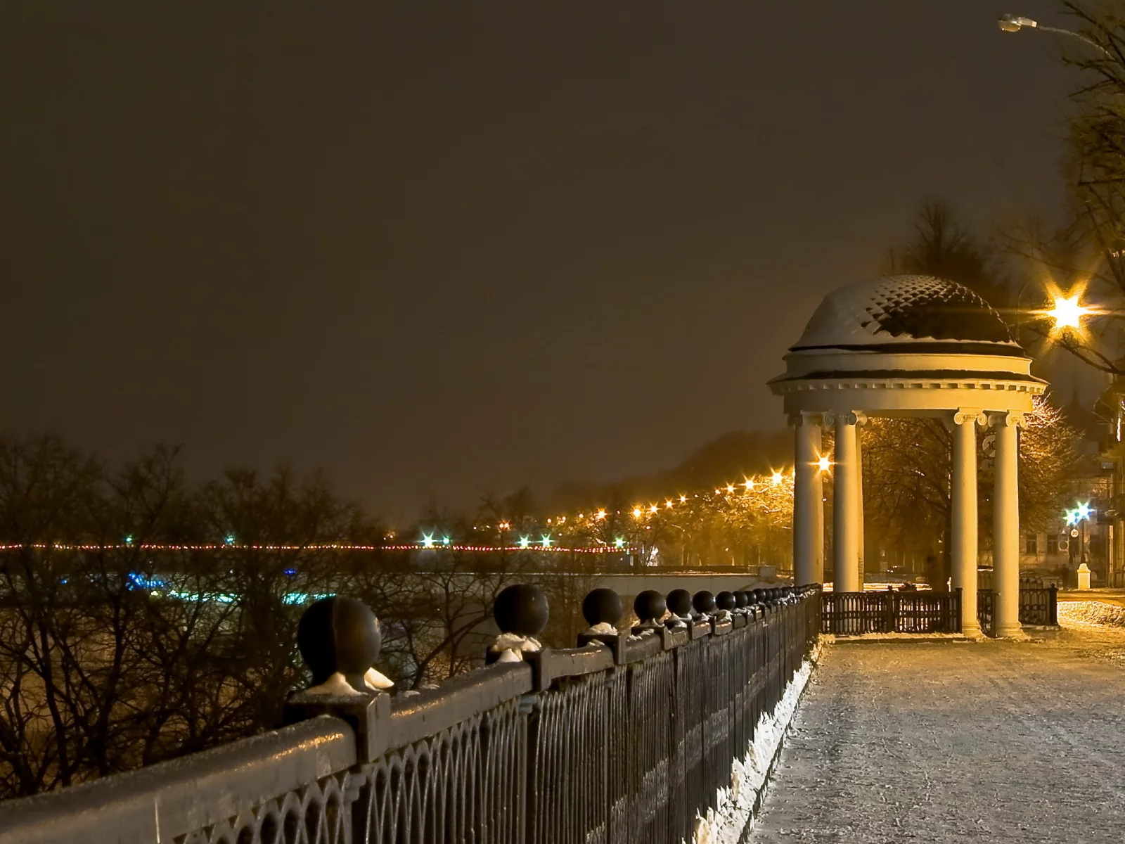 город, ночь, небо, свет