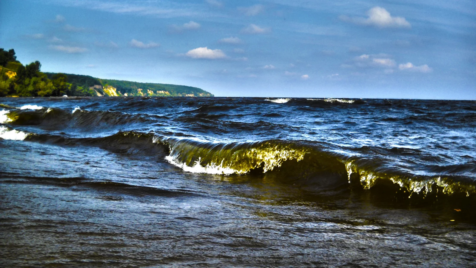 скалы, песок, пляж, море, солнце, шторм, горизонт, берег, облака, пейзаж, волны, Днепро, вода, hdr, горы