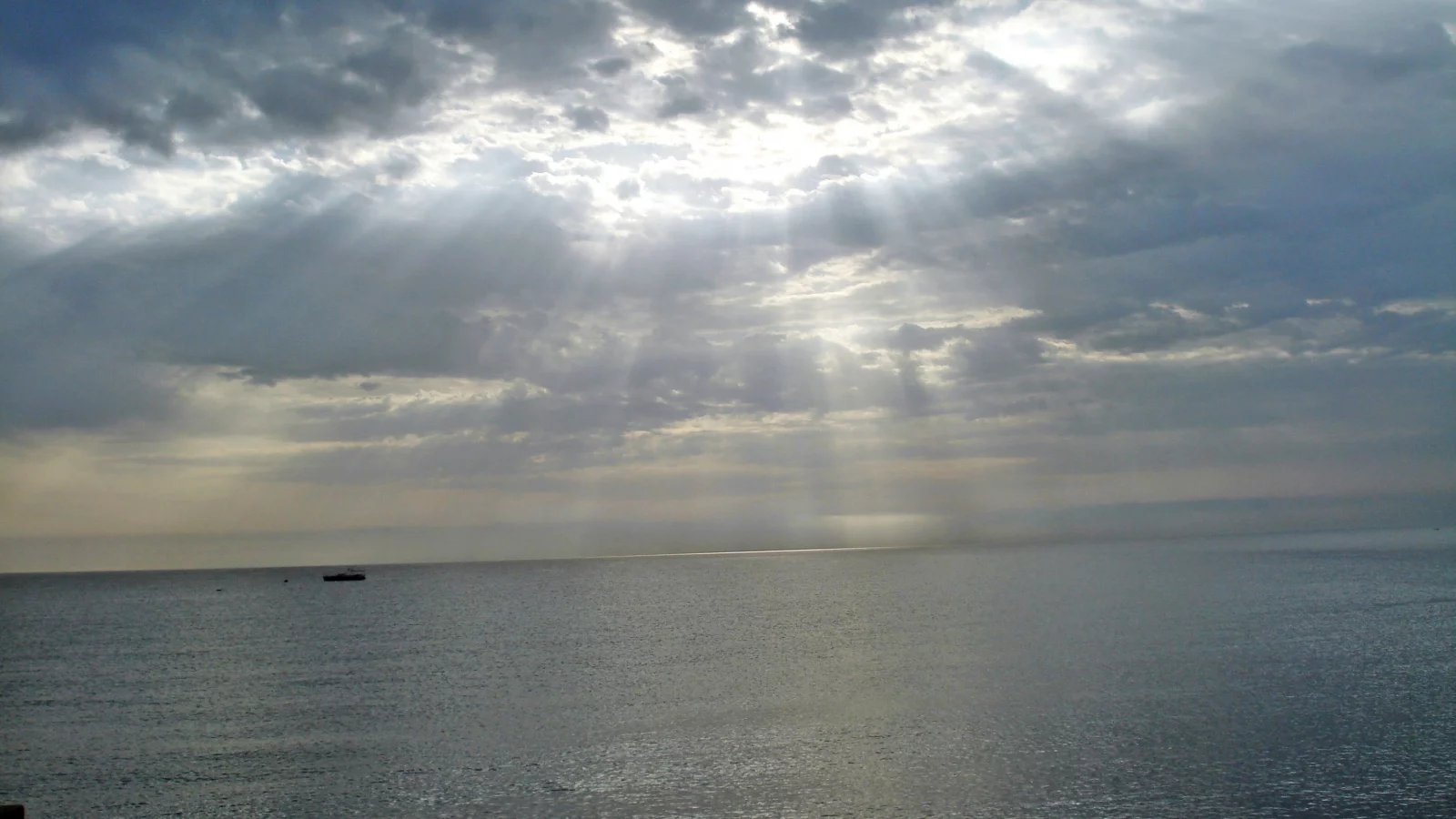 свет, лучи, Море, сияние