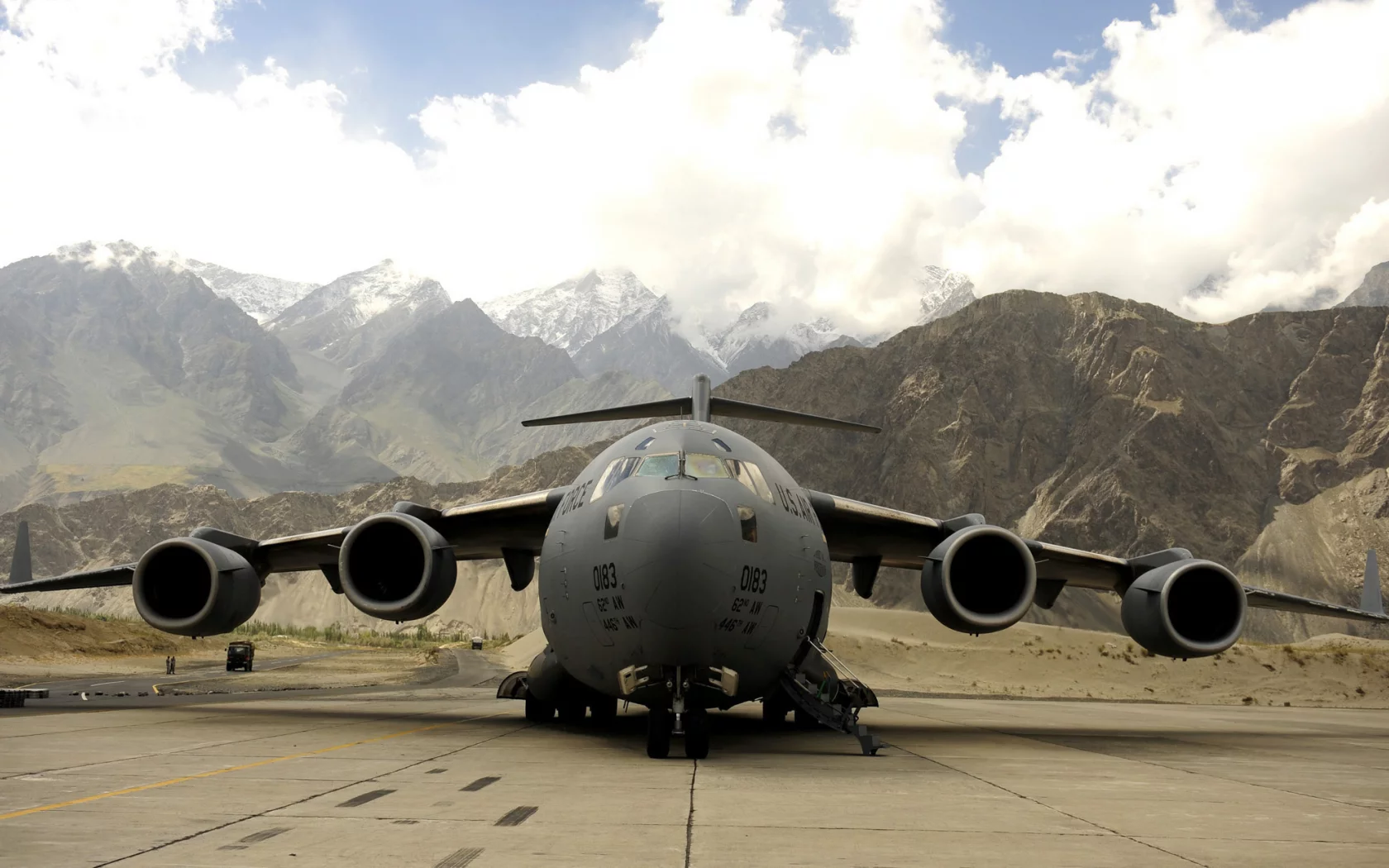boeing, облака, самолёт