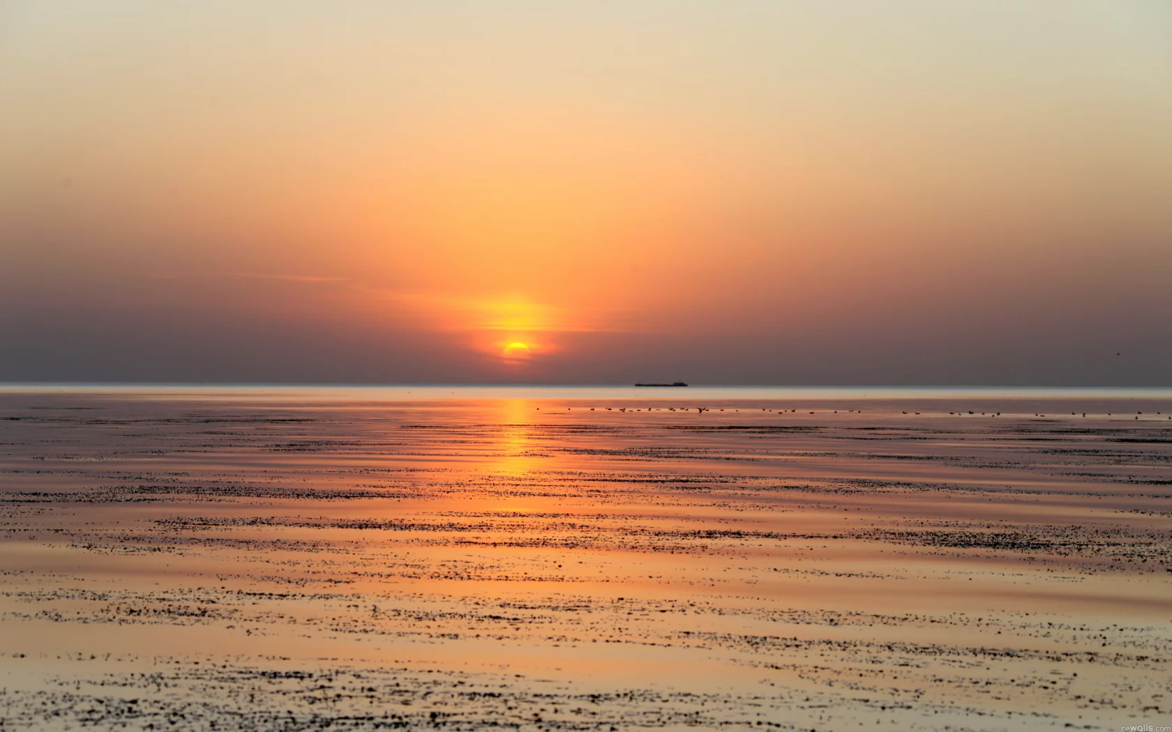 пейзаж, природа, море, закат
