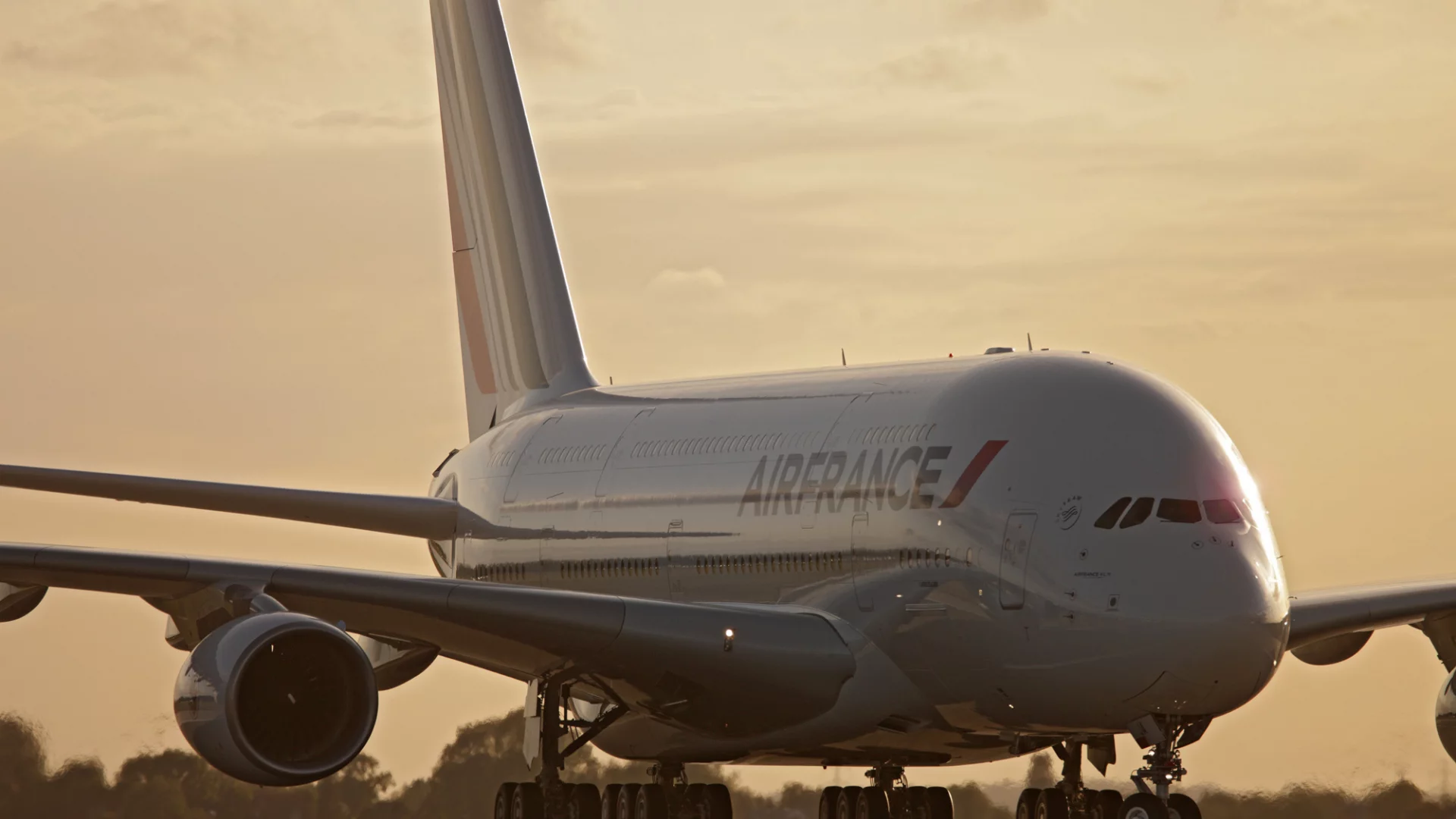 облака, Airbus, A380, гражданская авиация