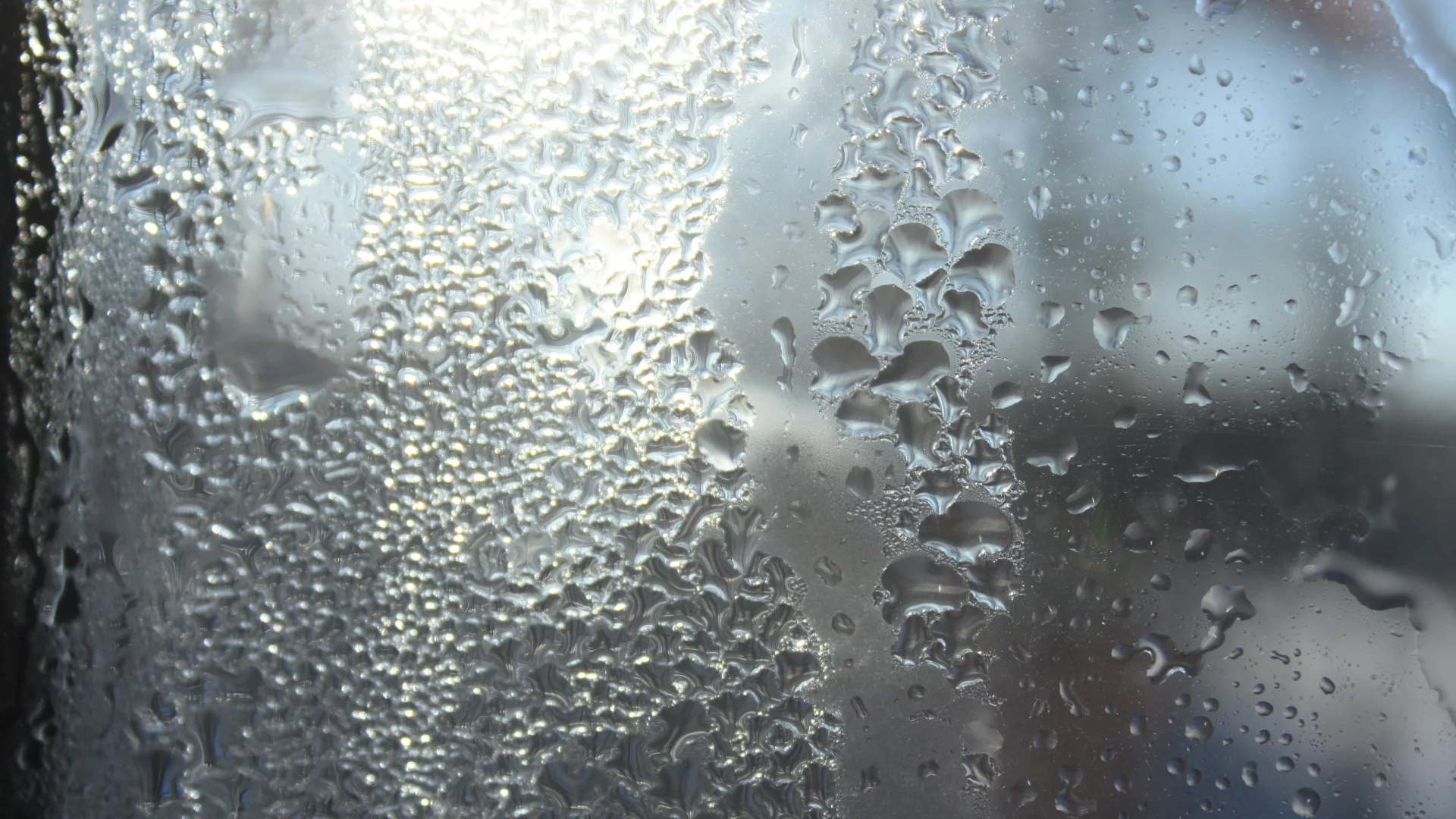 вода, туман, стекло