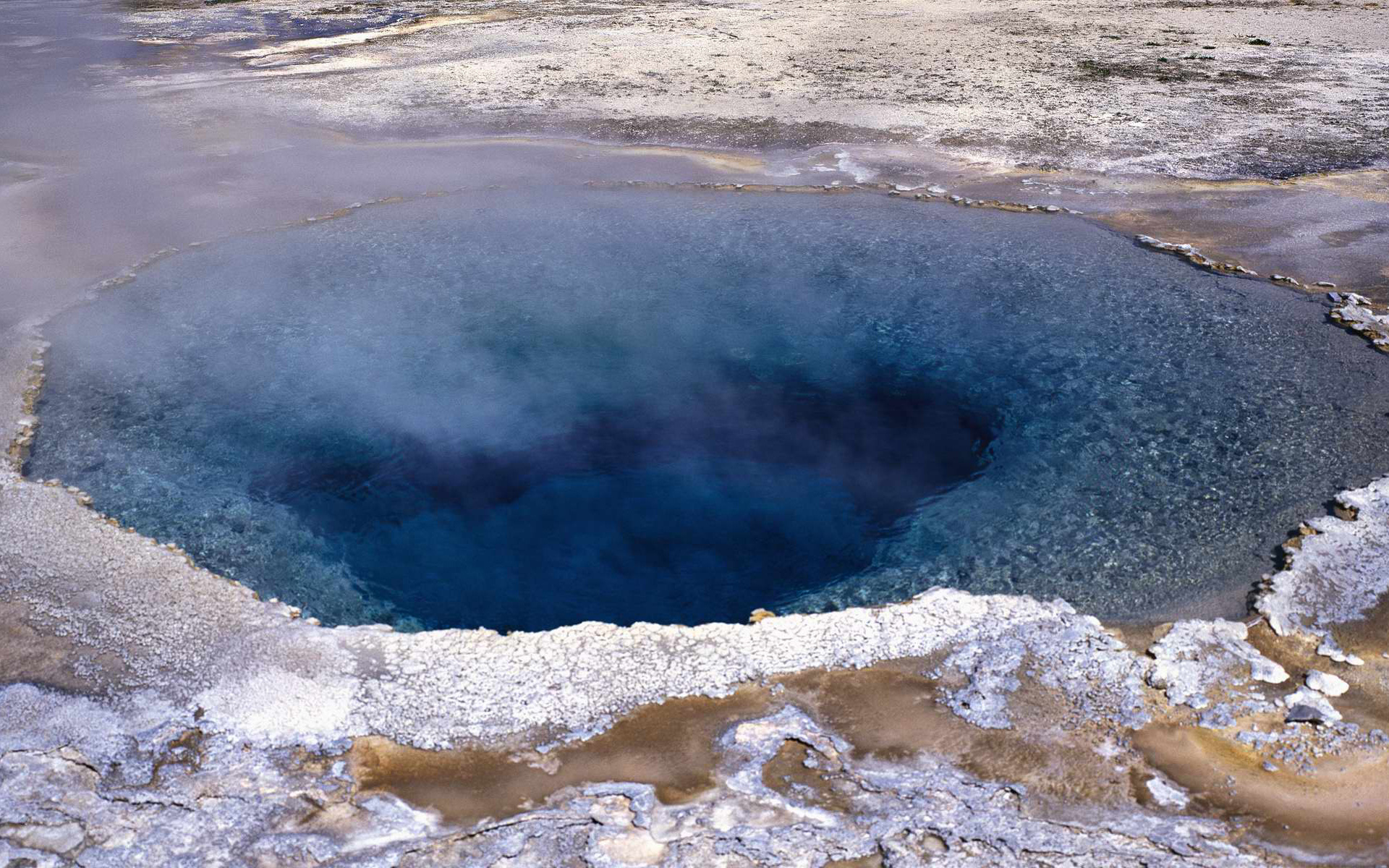 вода, озеро, пар