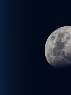 ночь, небо, полумесяц, луна