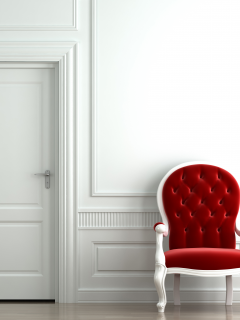 минимализм, кресло, стиль, комната, стул, дверь, интерьер