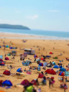 горизонт, пляж, море