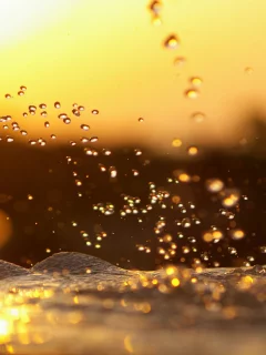 вода, макро, капли