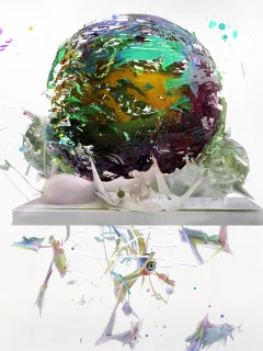куски, стол, шар