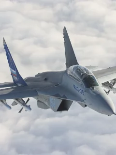 полёт, облака, МиГ-35