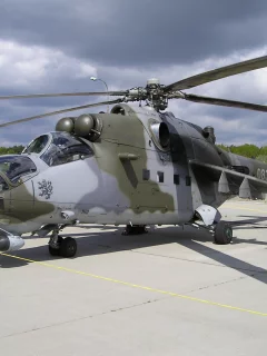 лопасти, вертолёт, Ми-24