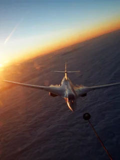 ракетоносец, Ту-160, облака, Туполёв