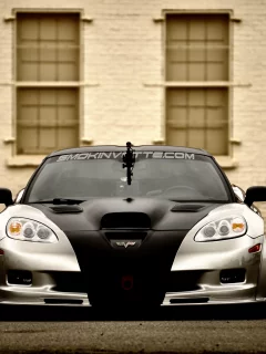машины, thuning, corvette, car, авто, front, автомобили