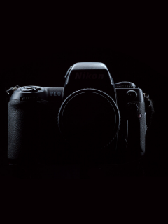 чёрный, никон, тень, фотоаппарат, тени, объектив, фотик