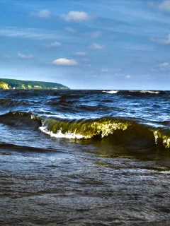 скалы, песок, пляж, море, солнце, шторм, горизонт, берег, облака, пейзаж, волны, Днепро, вода, hdr, горы
