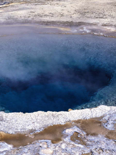 вода, озеро, пар