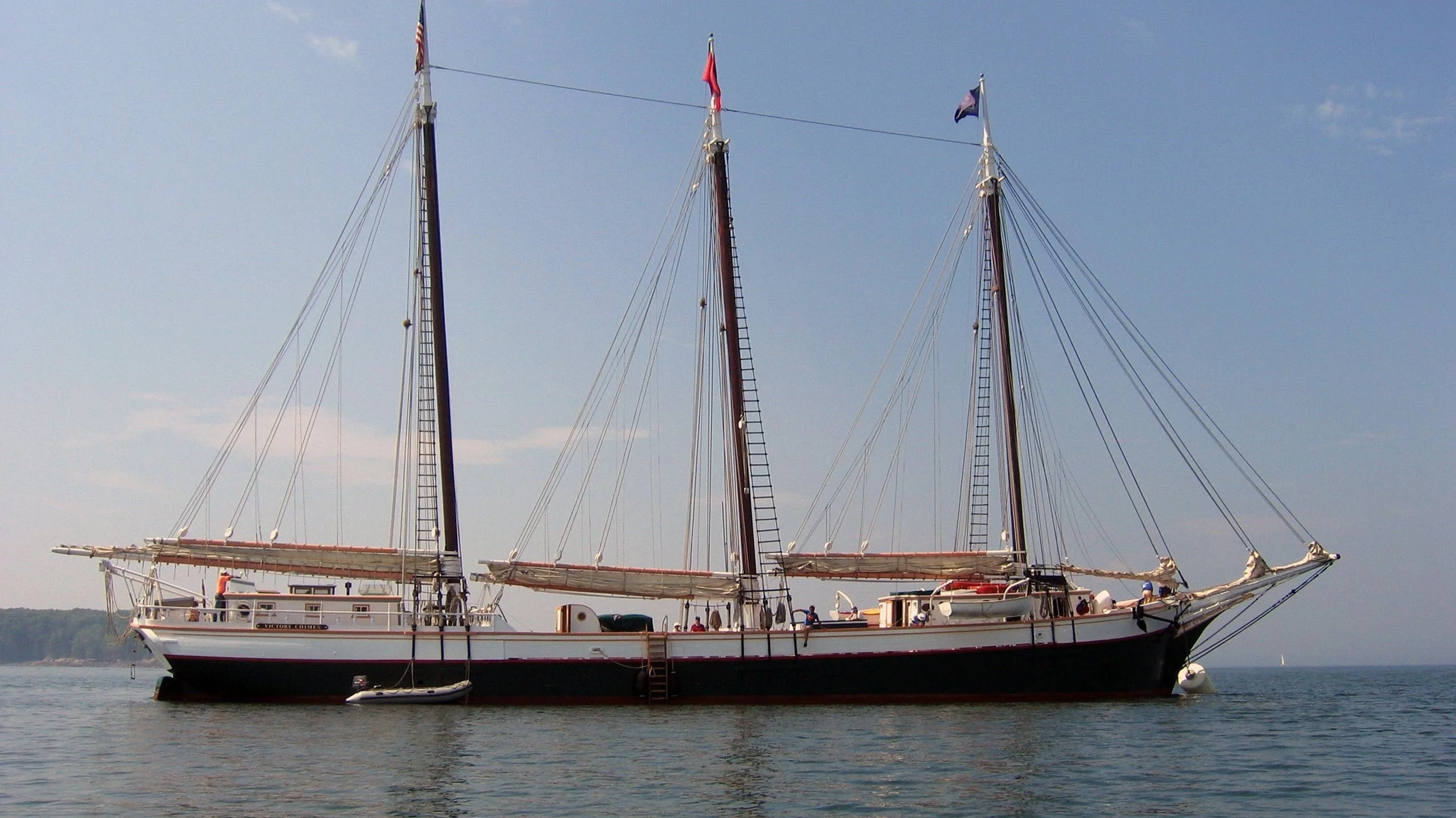 корабль, паруса, море, судно