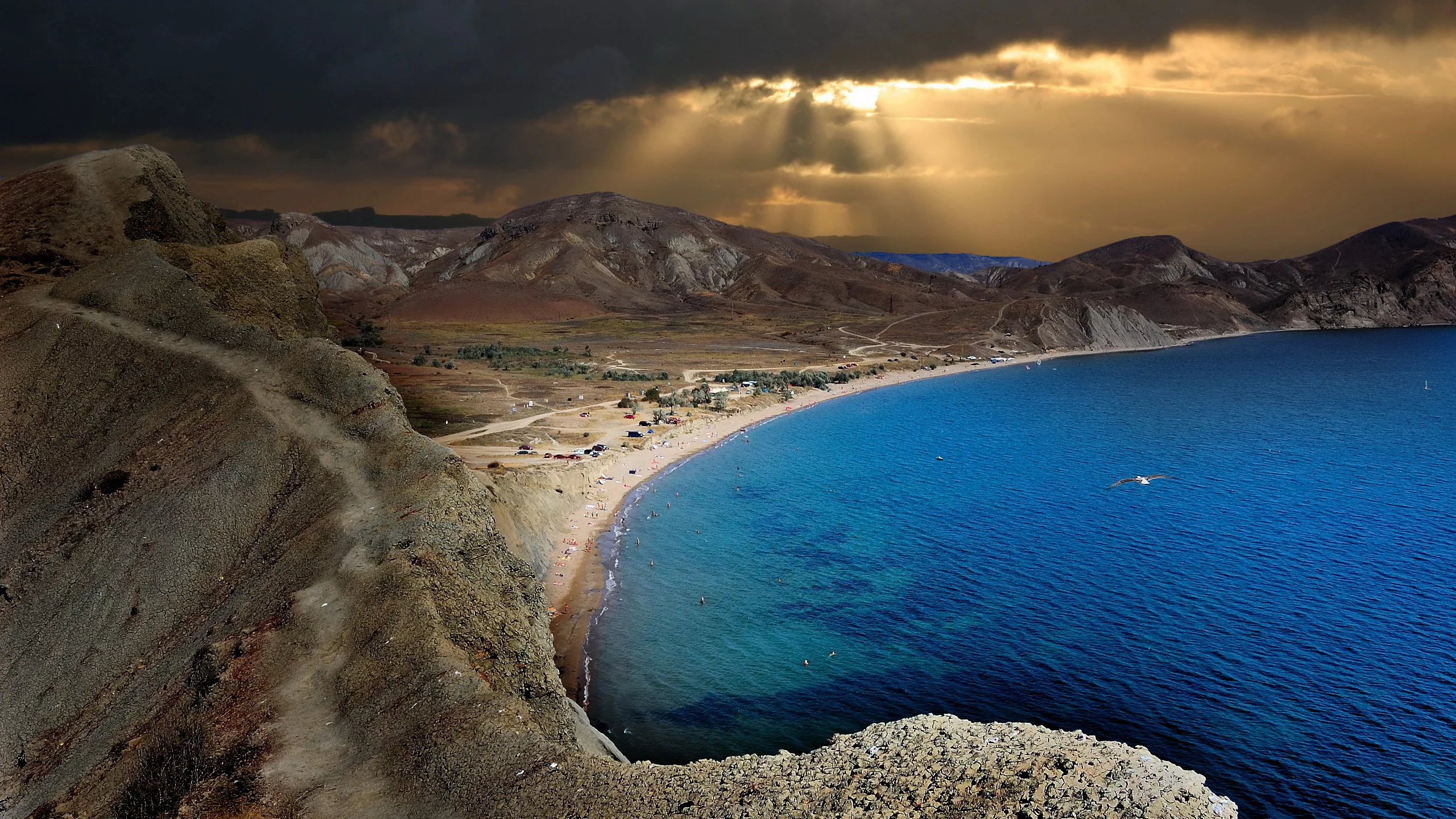 небо, море, ночь