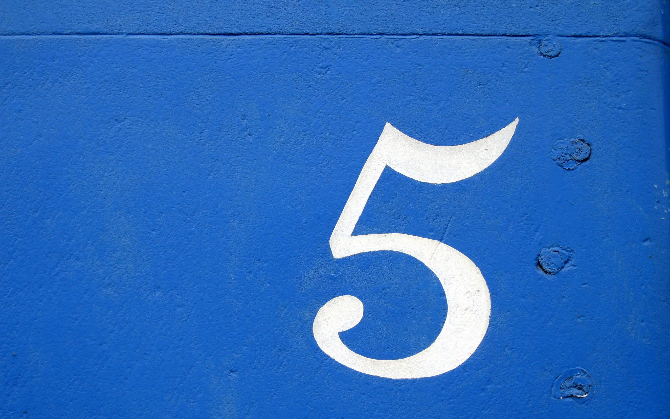 blue, синее, five, пять, цифра