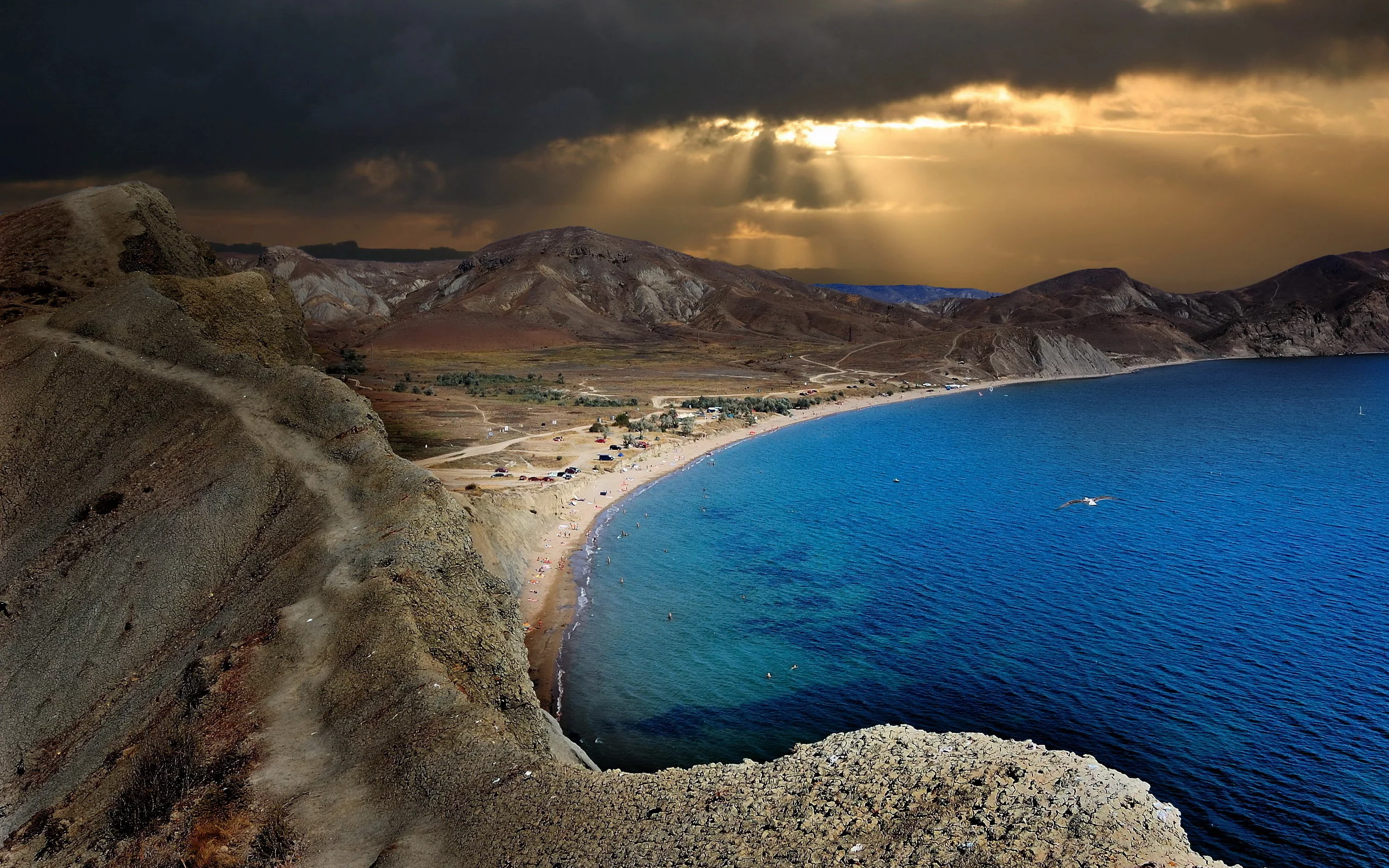 небо, море, ночь