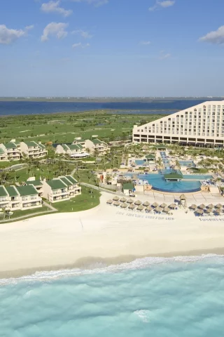 hilton, океан, курорт, пальмы, вода