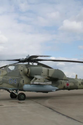 Ми-28, лопасти, вертолёт