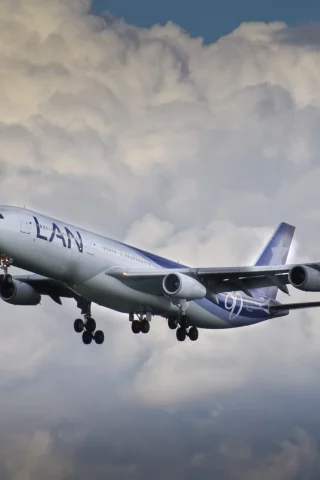 облака, Airbus, полёт, A340