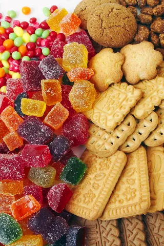печенье, цвета, мармелад, сладости, конфеты, разноцветные