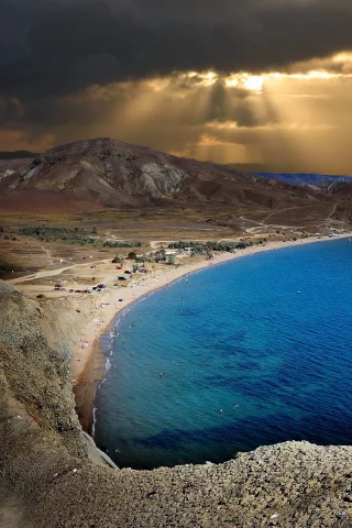 небо, море, ночь