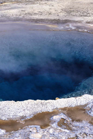 вода, озеро, пар