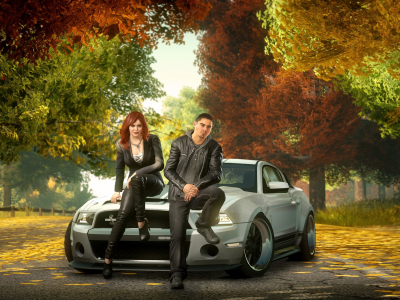 ford mustang, sam jack, осень, машины, need for speed the run