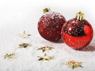 рождественские обои, праздники, шары, настроение, новогодние обои, зима, новый год, снег, макро, праздничные обои, рождество